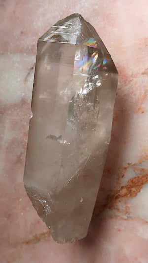 Extra Large Premium Smokey Lemurian (rainbows)