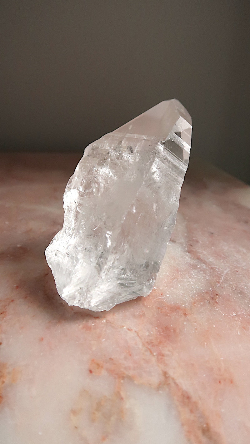 Premium Lemurian Quartz Point