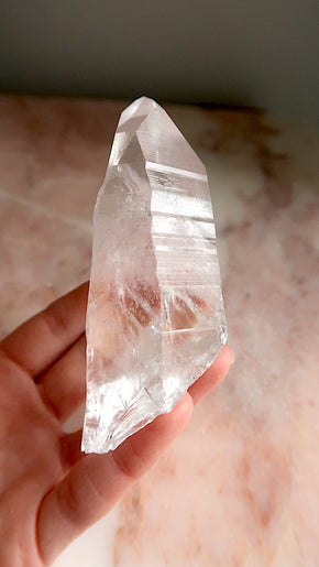 Premium Lemurian Quartz Point