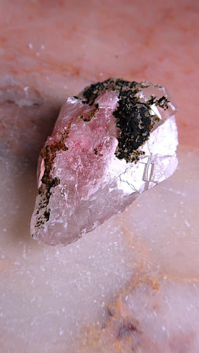 Strawberry & Clear Optical Calcite