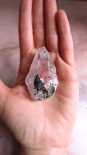 Strawberry & Clear Optical Calcite