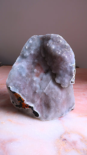 Large Lilac & Pink Sparkly Chalcedony