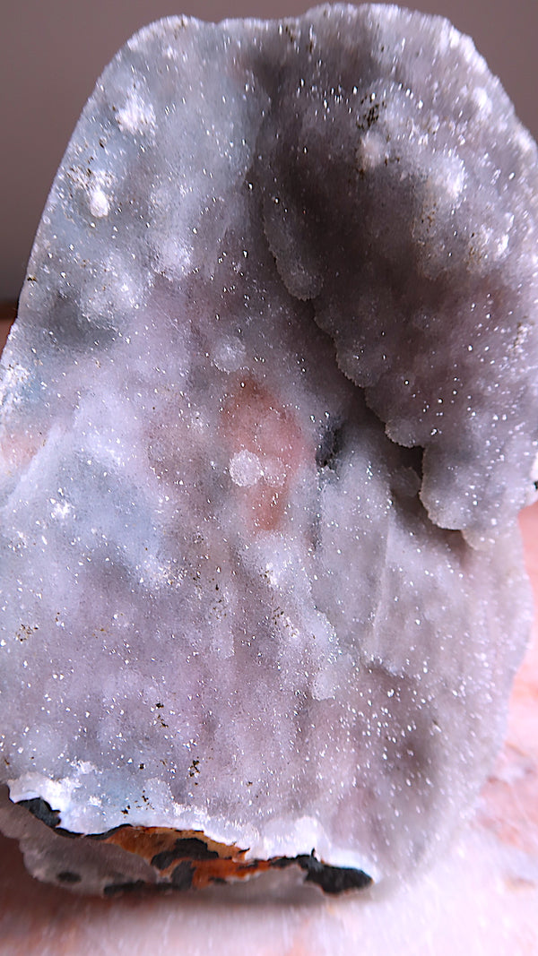 Large Lilac & Pink Sparkly Chalcedony