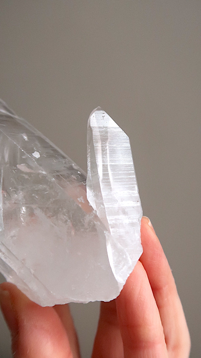 Premium Clear Lemurian Quartz