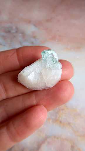 Small Green Apophyllite & Stilbite