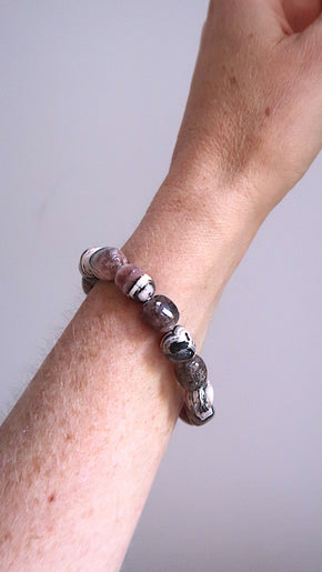 Chunky Rhodochrosite Bracelet