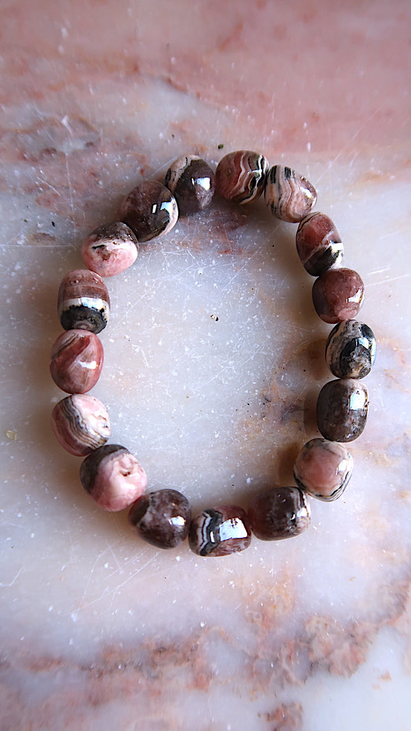 Chunky Rhodochrosite Bracelet