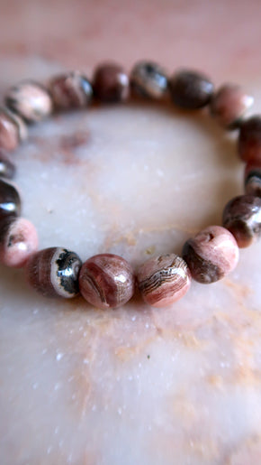 Chunky Rhodochrosite Bracelet