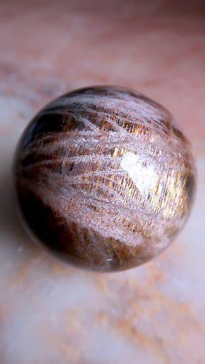 Premium Golden Pink Moonstone (gold rainbow)