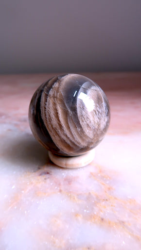 Premium Black Moonstone sphere