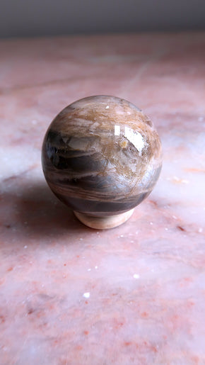 Premium Black Moonstone sphere