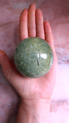 Large Prehnite Sphere