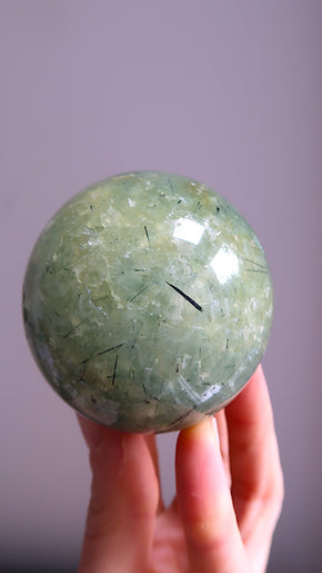 Large Prehnite Sphere