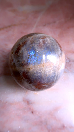 Large Moonstone & Sunstone Sphere