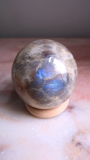 Large Moonstone & Sunstone Sphere