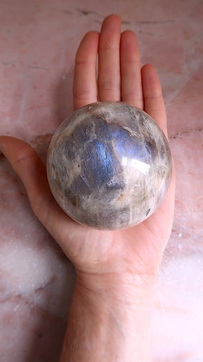 Large Moonstone & Sunstone Sphere