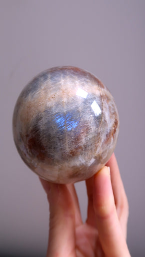 Large Moonstone & Sunstone Sphere