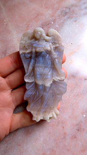 White Moonstone Angel