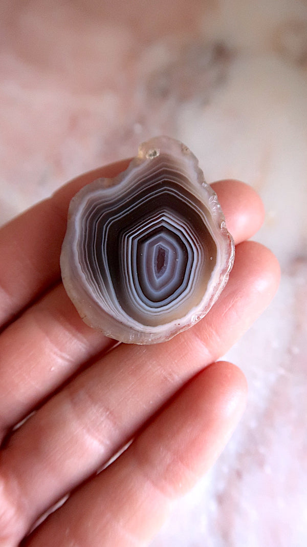 Botswana Agate Slice - for peace