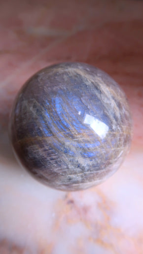 Large Silver Moonstone Sphere