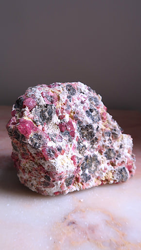 Large Raw Raspberry Garnet Cluster