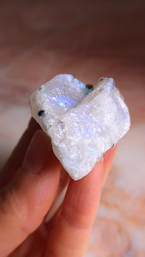 Raw Rainbow Moonstone