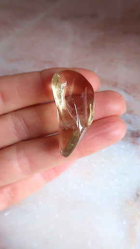 Natural Citrine Pocket Stone