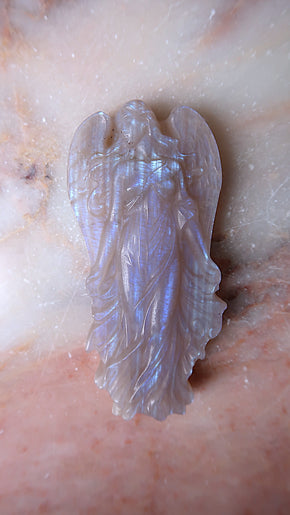 White Moonstone Angel