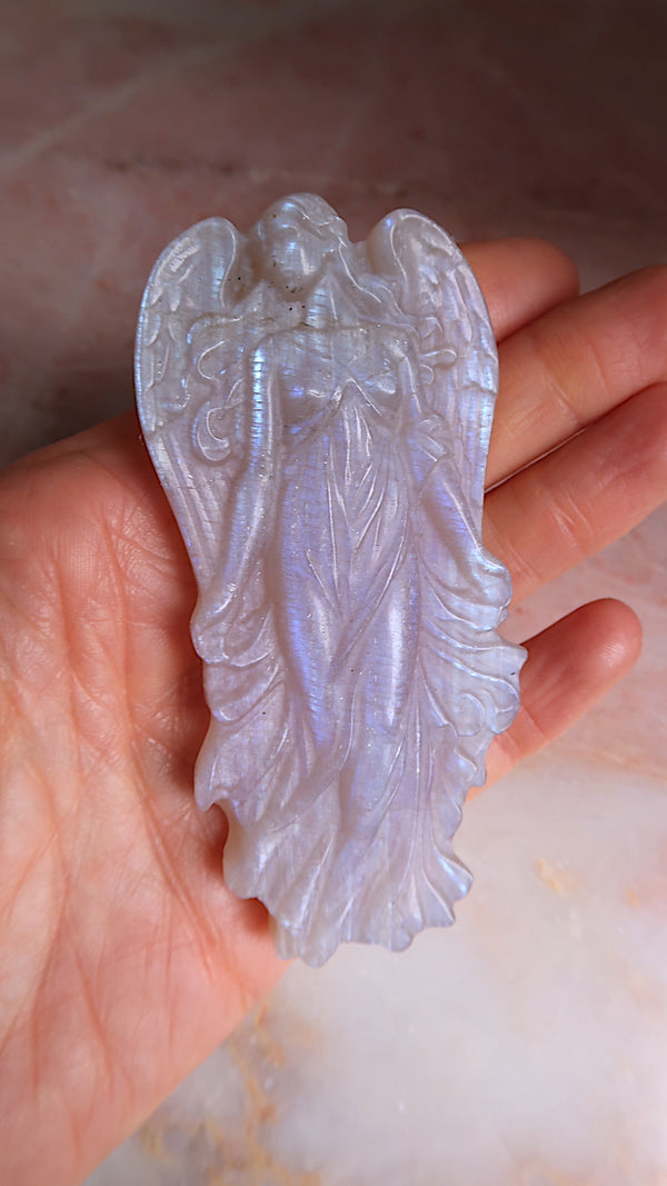 White Moonstone Angel