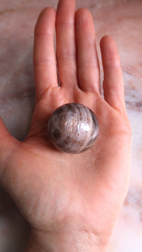 Pink & Gold Moonstone Sphere