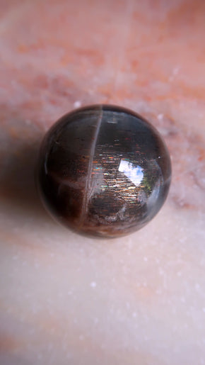 Black Moonstone Sphere