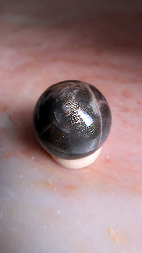 Black Moonstone Sphere