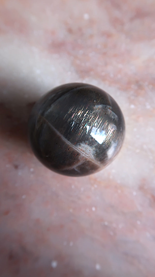 Black Moonstone Sphere