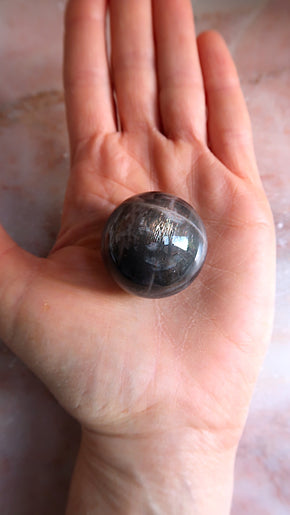 Black Moonstone Sphere