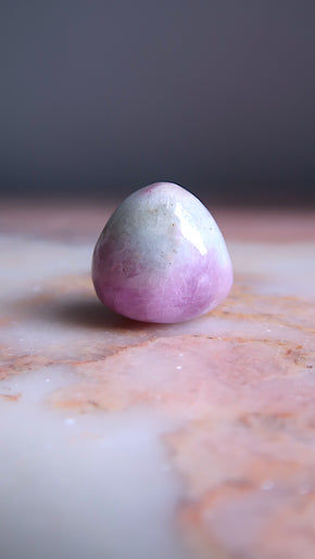 Pink Kunzite & Milky Blue Beryl