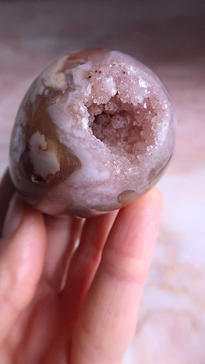 Flower Agate Egg