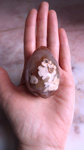 Flower Agate Egg