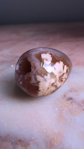 Flower Agate Egg