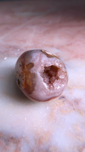 Flower Agate Egg