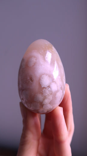 Large Flower Agate Egg