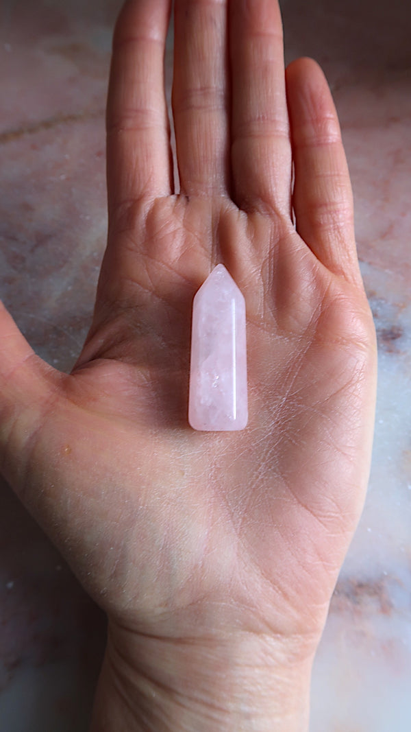 Small Rose Quartz Point