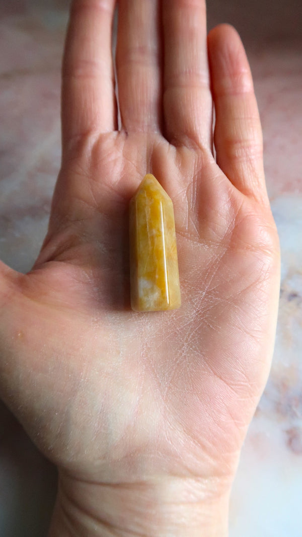 Honey Calcite Point