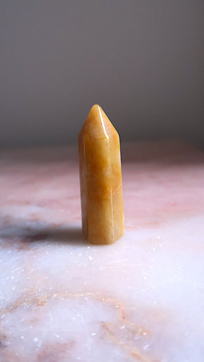 Honey Calcite Point