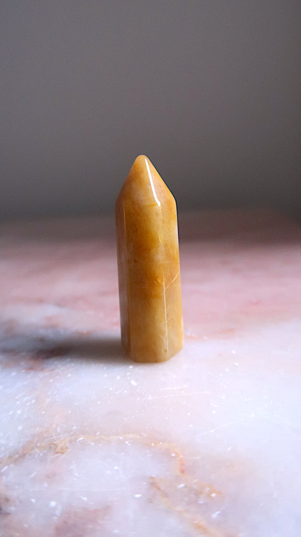 Honey Calcite Point