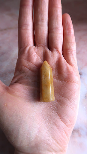 Honey Calcite Point