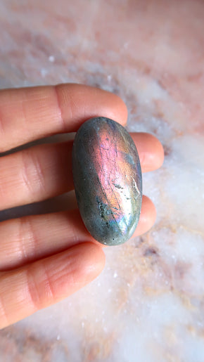 Pink Labradorite Pebble