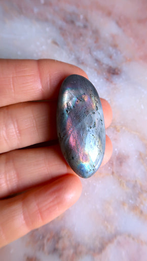 Pink Labradorite Pebble