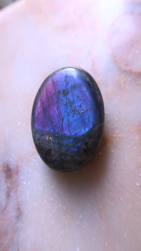 Blue and purple Labradorite