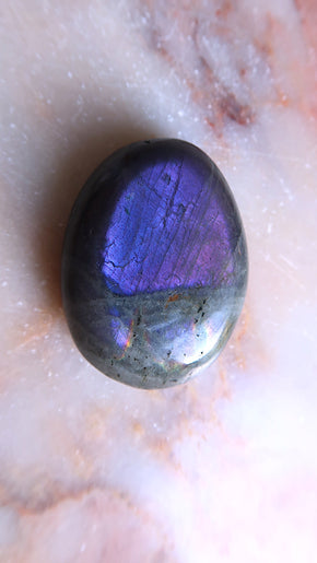 Blue and purple Labradorite