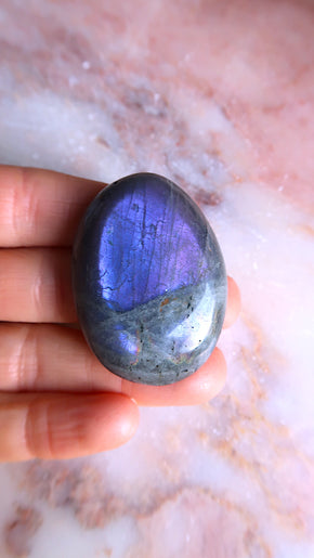 Blue and purple Labradorite